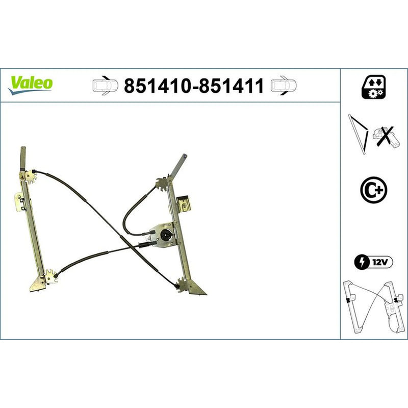 Valeo Electric Window Regulator Lifter 851410