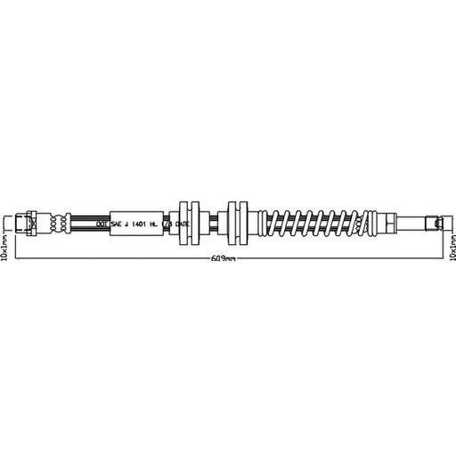 Abtex Brake Hydraulic Hose Line Front ABH1238