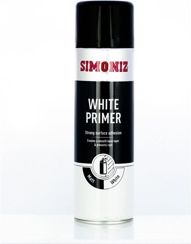 Simoniz Acrylic Primer Spray Paint 500ml White