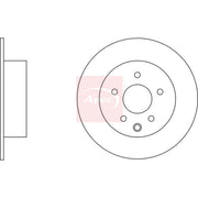 Apec 2 x Solid Rear Brake Discs DSK2555
