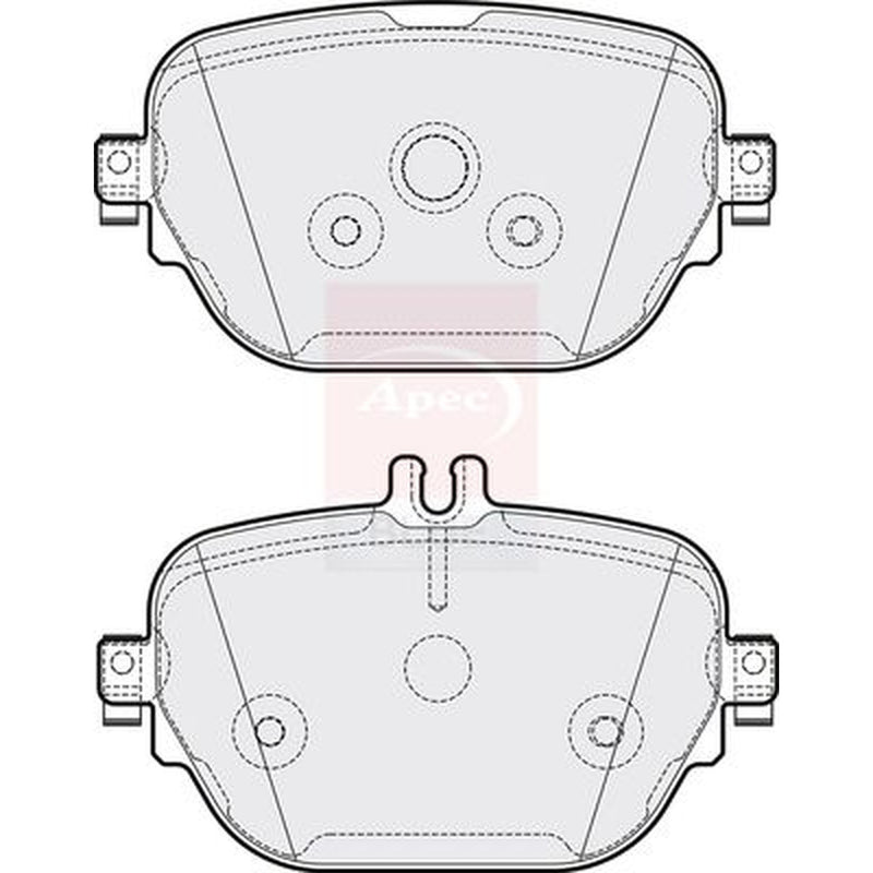 Apec Rear Brake Pad Set PD3887