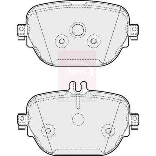 Apec Rear Brake Pad Set PD3887