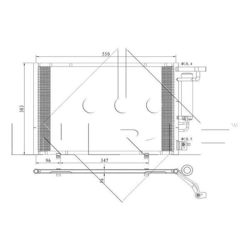 NRF Air Conditioning Condenser 350396