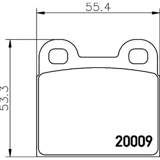 DON Rear Brake Pad Set PCP2096
