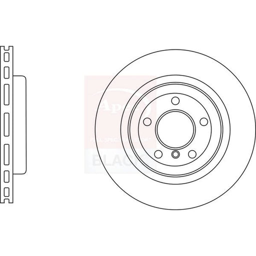Apec 2 x Vented Front Brake Discs DSK3136B