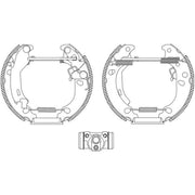 Mintex Brake Shoe Set Axle Kit MSP242