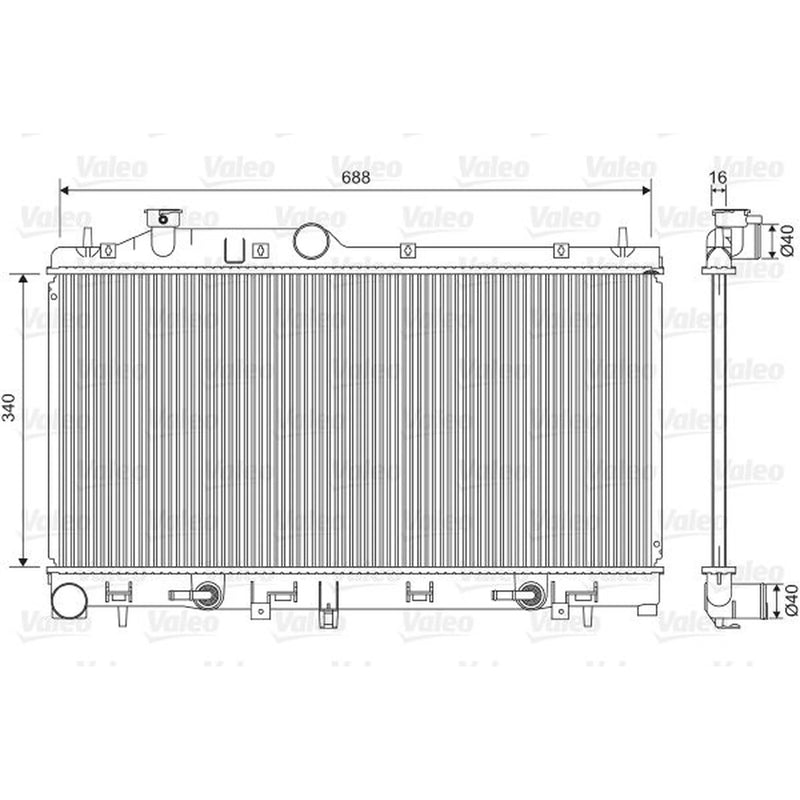 Valeo Engine Radiator 701554