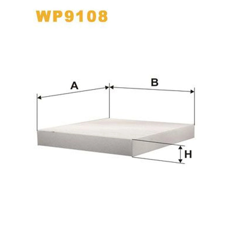 WIX Cabin Air Filter (Pollen Filter) WP9108