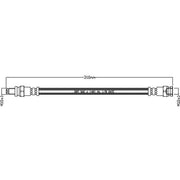 Juratek Brake Hydraulic Hose Line Rear JBH1322
