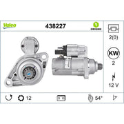 Valeo Starter Motor 12V 2kW 12 Teeth 438227
