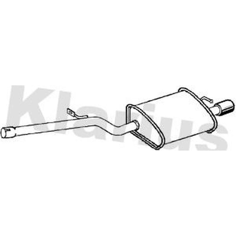 Klarius Box With Tail Pipe (Lh) Left Rear AU368V