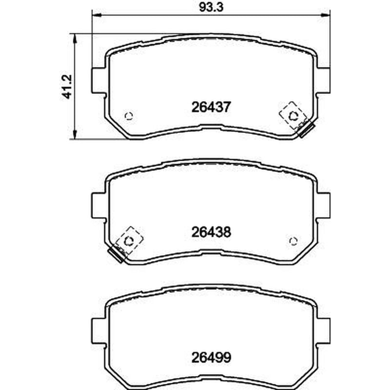 Mintex Brake Pad Set MDB3487