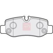 Apec Rear Brake Pad Set PAD2052