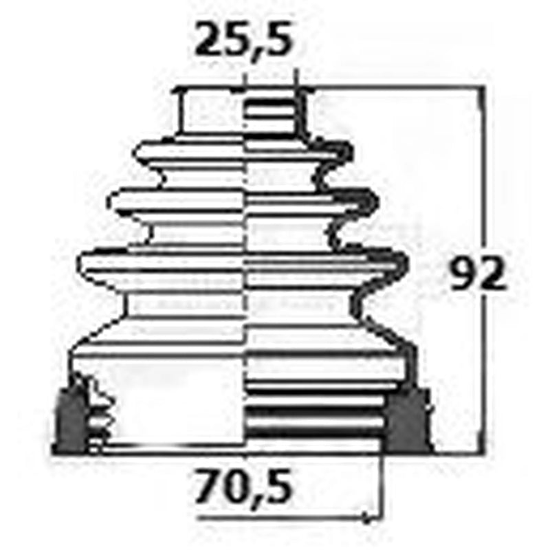 Borg & Beck Drive Shaft Bellow Kit Front Left BCB6131
