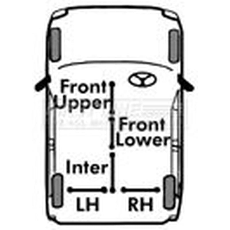 First Line Handbrake Cable Right Rear FKB1404