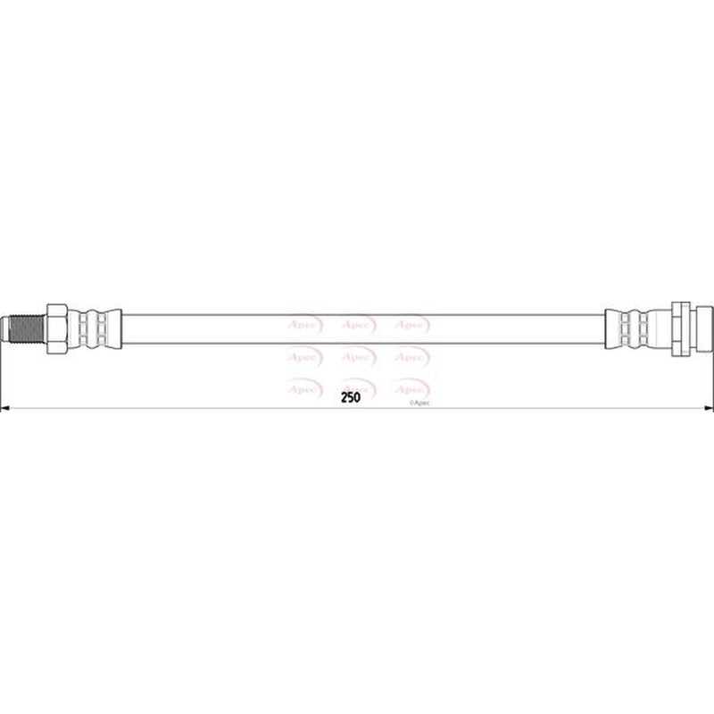 Apec Brake Hydraulic Hose Line Rear HOS3795