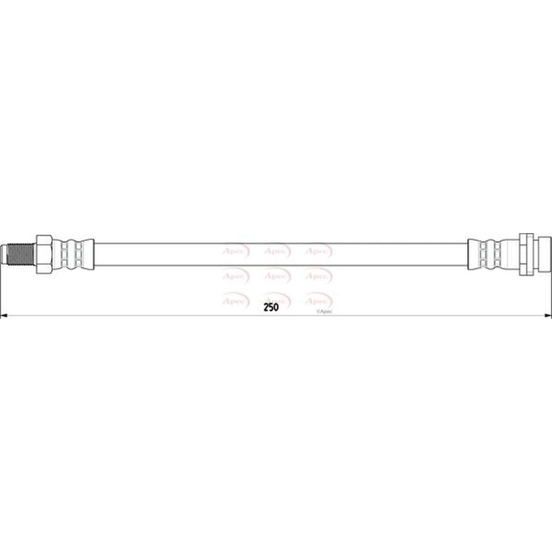 Apec Brake Hydraulic Hose Line Rear HOS3795