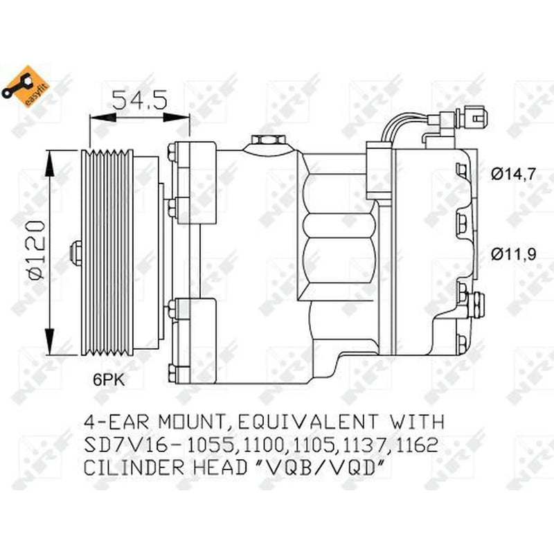 NRF Air Conditioning Compressor 32033