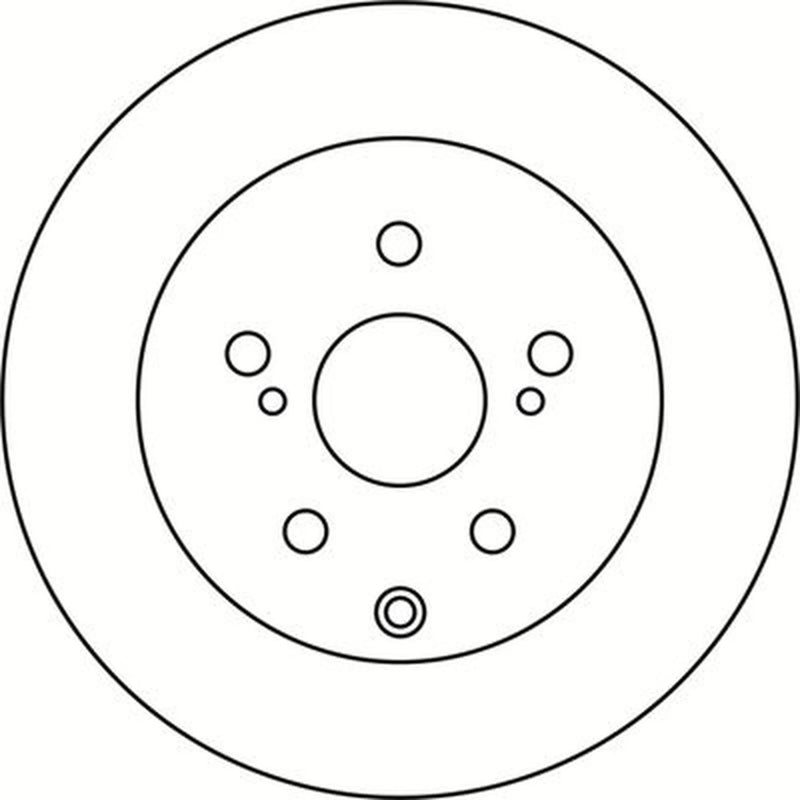 Abtex 2 x Solid Rear Brake Discs BD1436S