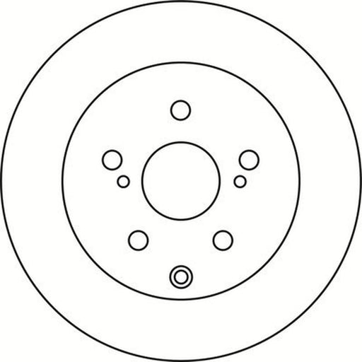 Abtex 2 x Solid Rear Brake Discs BD1436S