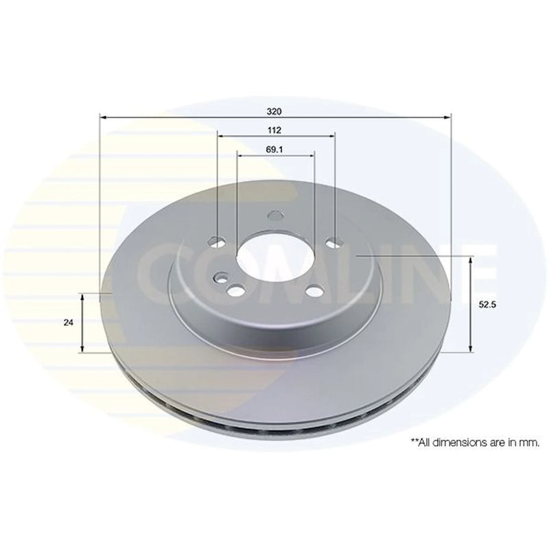 Comline 2 x Rear Brake Discs ADC4080V