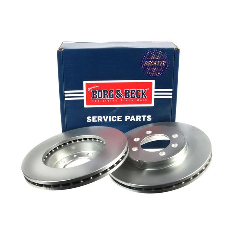 Borg & Beck 2 x Front Brake Discs BBD4204