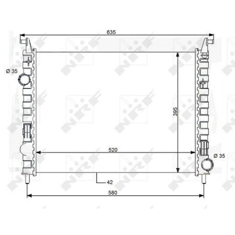 NRF Engine Radiator 59120