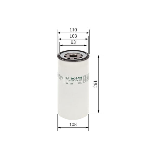 Bosch Cv Oil Filter P4010 (Hgv) Fits Renault Trucks Magnum 390.18 - 12.8 4X2 - 9 Bosch  - Town Parts