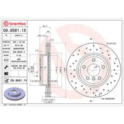 Brembo Xtra 2 x Perforated/Vented Front Brake Discs 09.9581.1X