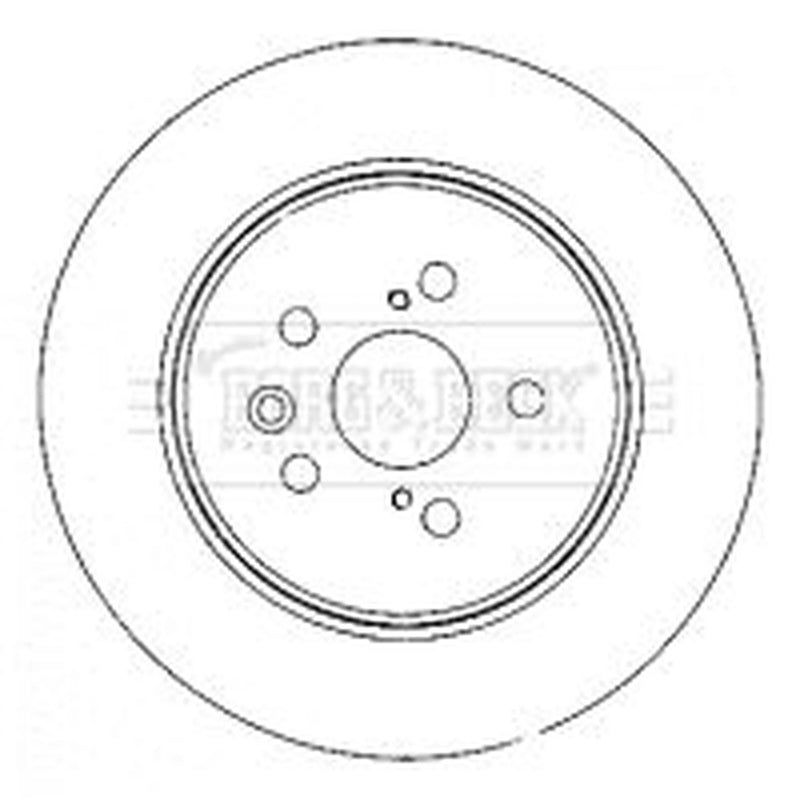 Borg & Beck 2 x Solid Rear Brake Discs BBD4501
