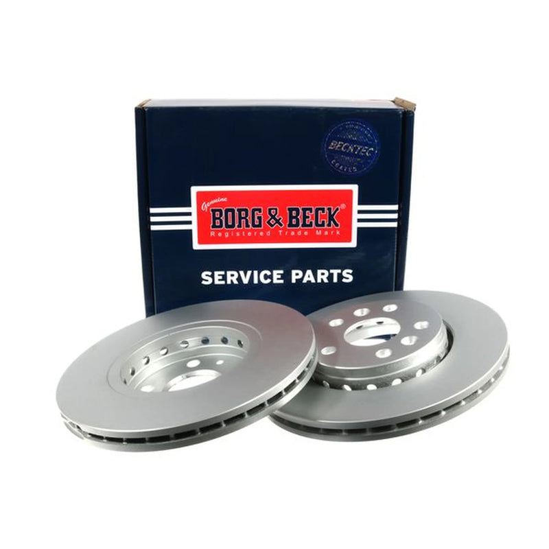Borg & Beck 2 x Vented Front Brake Discs BBD5163
