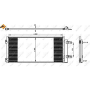 NRF Air Conditioning Condenser 350338