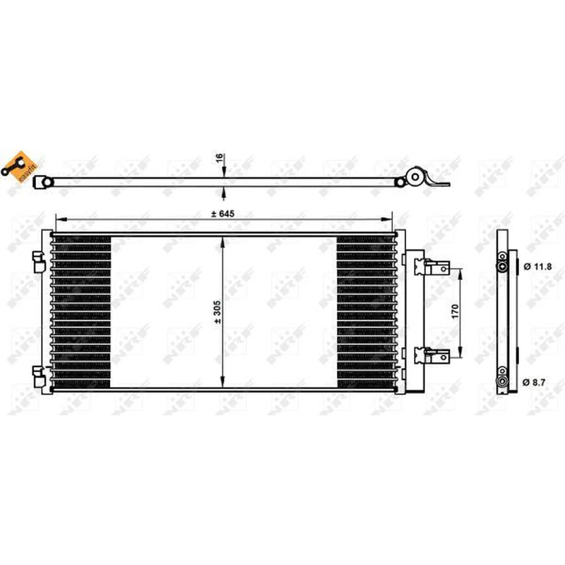 NRF Air Conditioning Condenser 350338