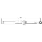 Apec Brake Hydraulic Hose Line Front HOS4151