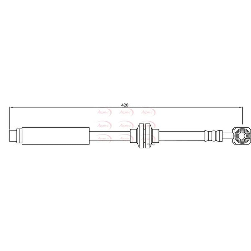 Apec Brake Hydraulic Hose Line Front HOS4151