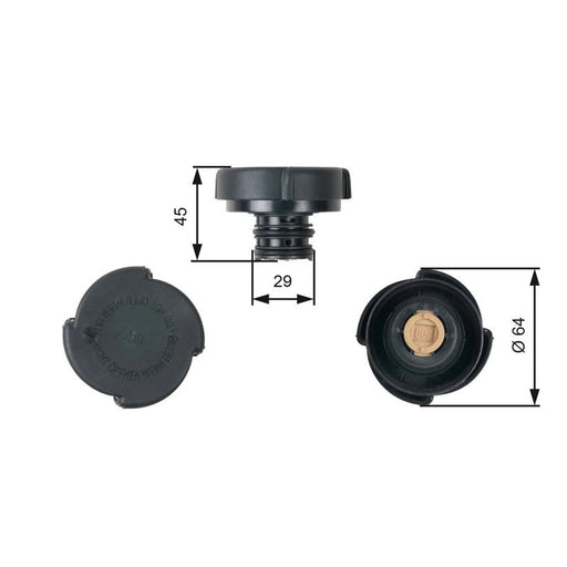 Gates Coolant Expansion Tank Cap RC204