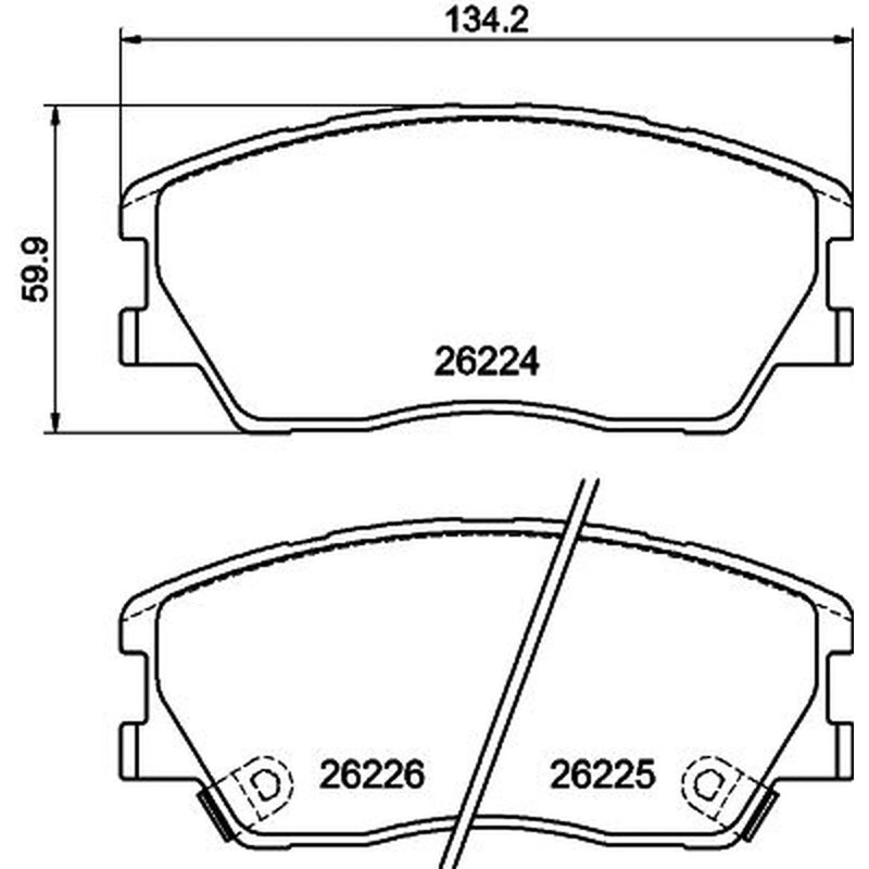 DON Front Brake Pad Set PCP1832