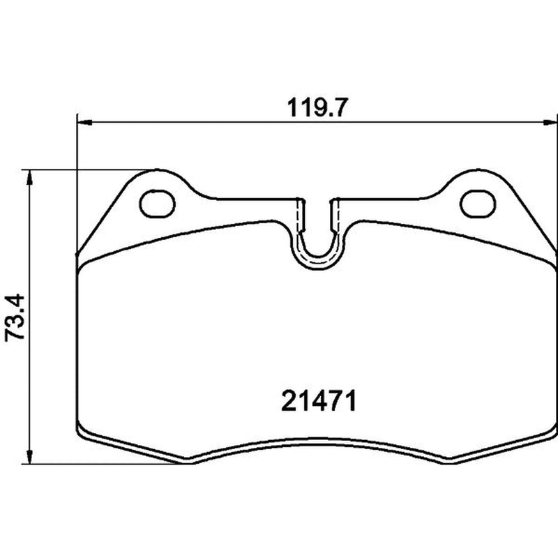 Mintex Front Brake Pad Set MDB1752