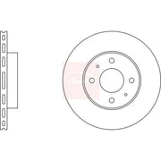Apec 2 x Vented Front Brake Discs DSK227
