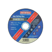 Faithfull Inox Cutting Disc 100 x 1.2 x 16mm - FAI10012INOX