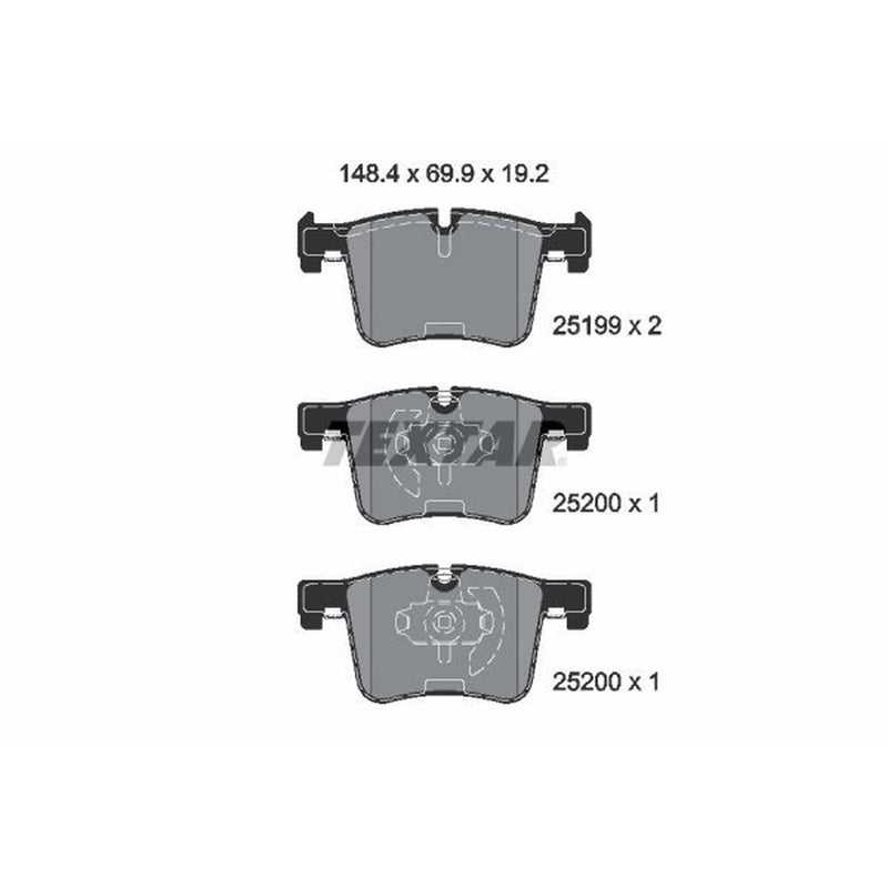 Textar Front Brake Pad Set 2519901
