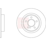 Apec 2 x Solid Brake Discs DSK3418