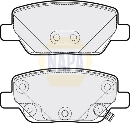 NAPA Rear Brake Solid Discs & Pads fits FIAT