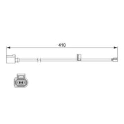 Bosch Brake Pad Wear Sensor Front 1 987 474 516