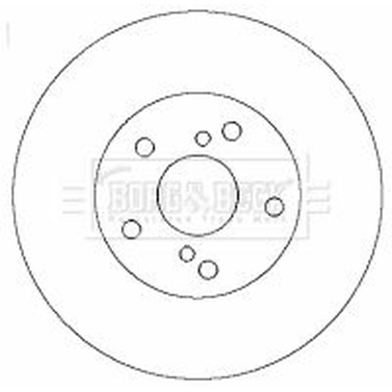 Borg & Beck 2 x Vented Front Brake Discs BBD4328