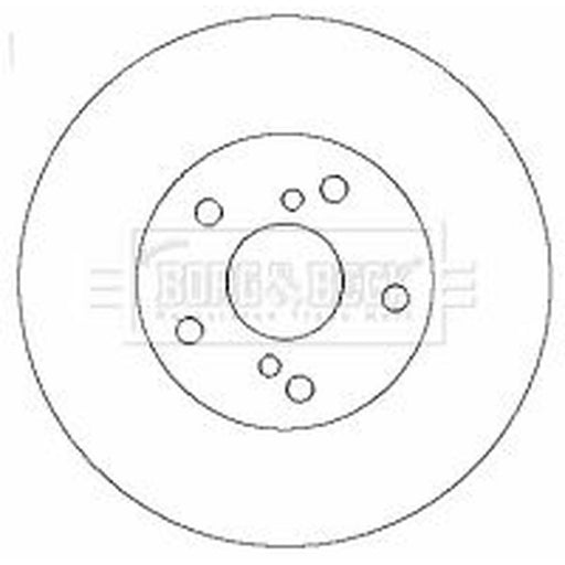 Borg & Beck 2 x Vented Front Brake Discs BBD4328