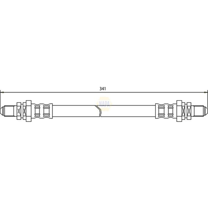 NAPA Brake Hydraulic Hose Line Rear NBH1264