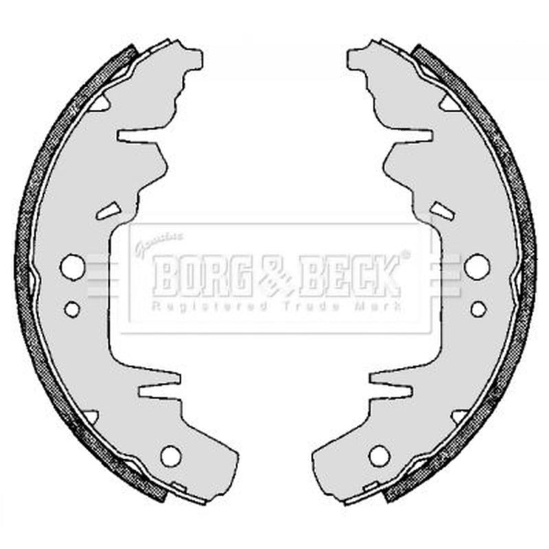 Borg & Beck Brake Shoe Set Axle Kit BBS6263