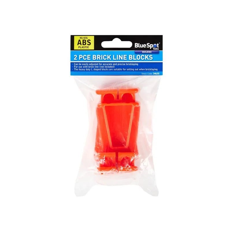 BlueSpot Tools Brick Line Blocks, 2 Piece - 34635