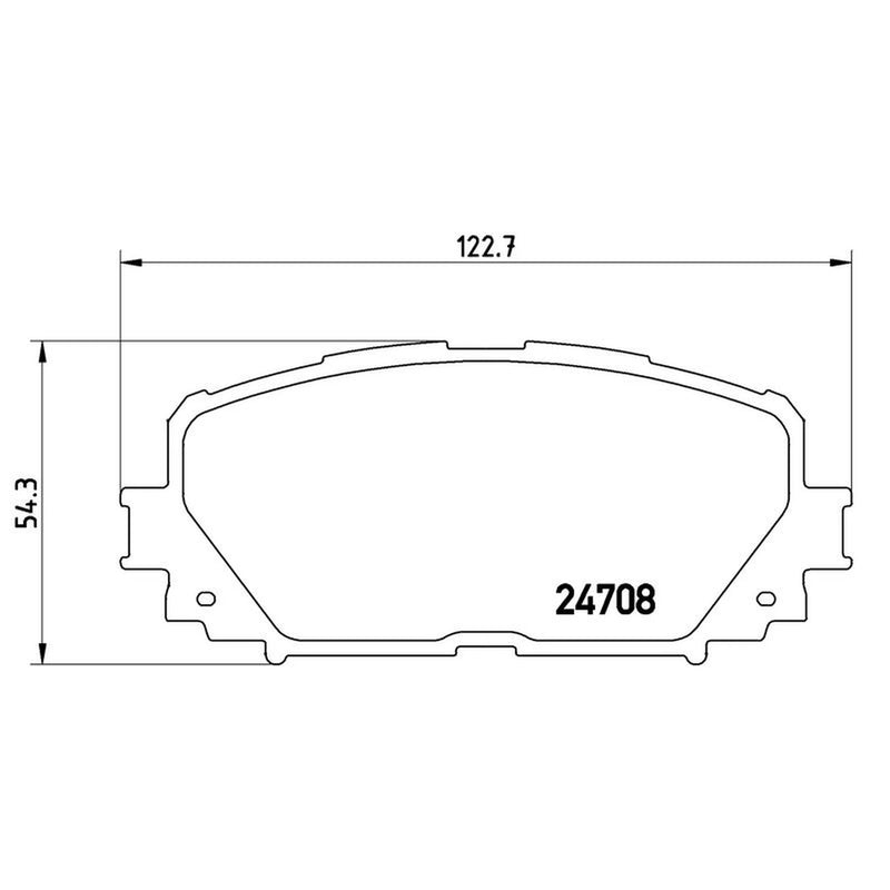 Brembo 4 x Front Brake Pad Set P83101
